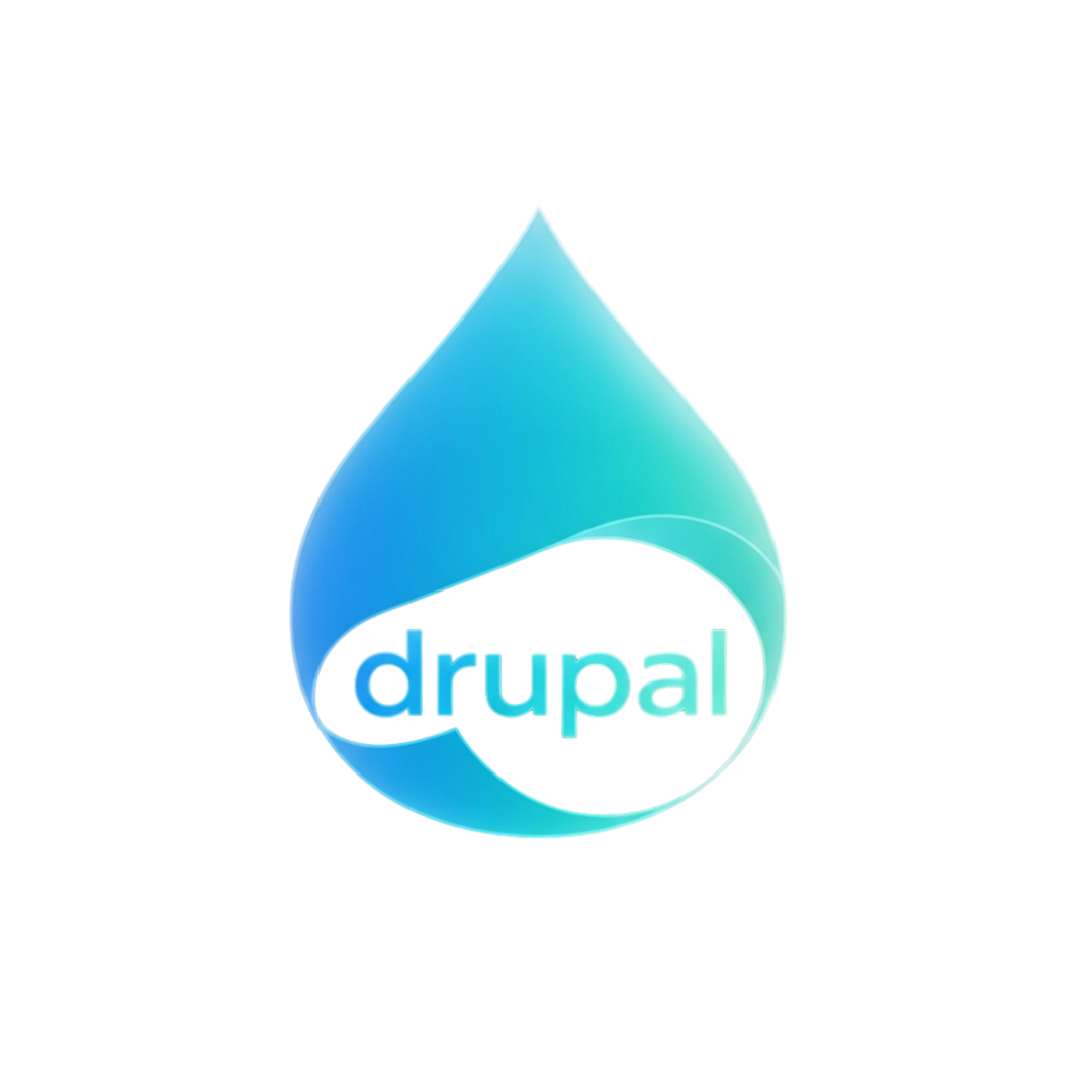 A smiling person working on a laptop in a modern office